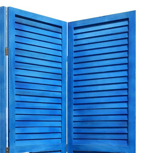 3 Panel Grey Shutter Screen Room Divider