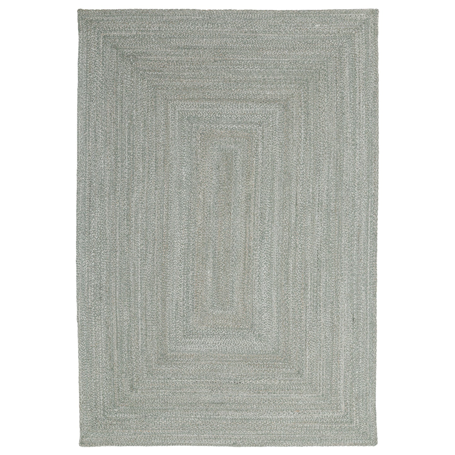 Obeetee Layla Braided Area Rug, Green, 5’ x 7’6”