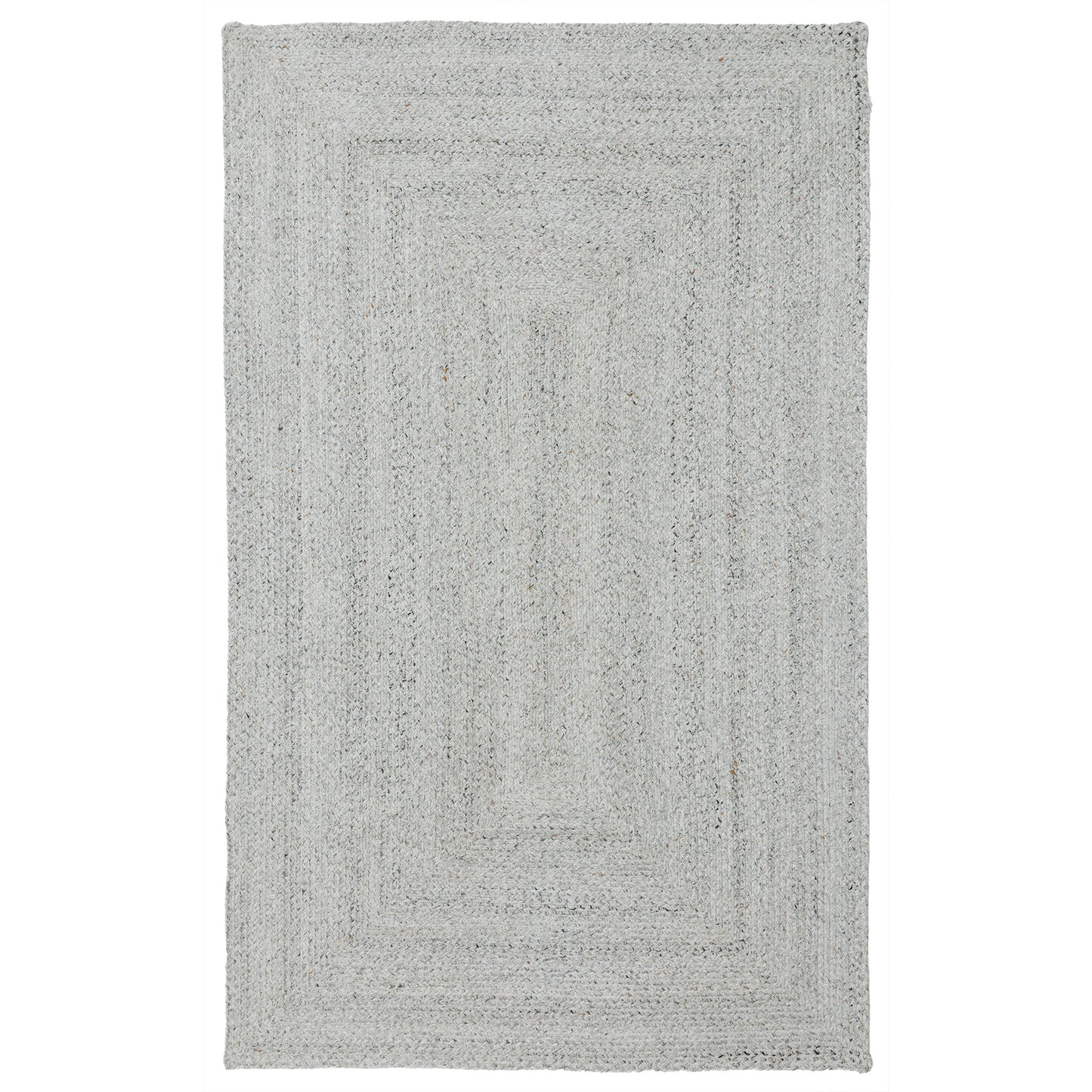 Obeetee Layla Braided Area Rug, Gray, 3' x 5'
