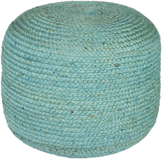 Mark& Day Pouf Ottoman - Hardegg Natural Fiber Medium Gray Round Foot Rest 16x20x20