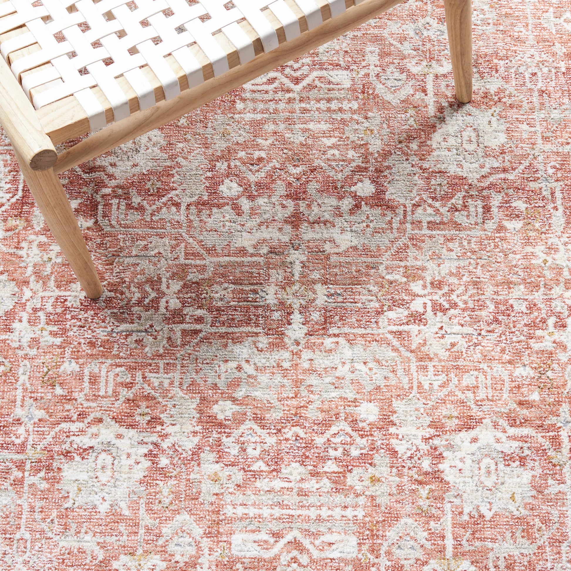 SAFAVIEH Limitee Codie Oriental Area Rug, Rust/Blue, 8' x 10'