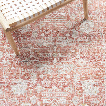 SAFAVIEH Limitee Codie Oriental Area Rug, Rust/Blue, 8' x 10'