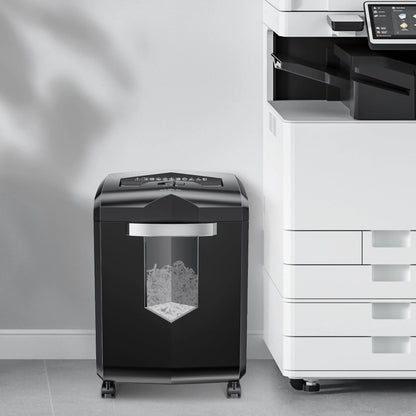 Bonsaii Paper Shredder 18-Sheet Cross-Cut Shredder for Home Office with Wastebasket