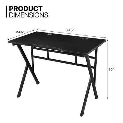 MoNiBloom Portable Standing Laptop Table with Host Rack and Ergonomic Gaming Chair with Footrest Recliner for Home Office