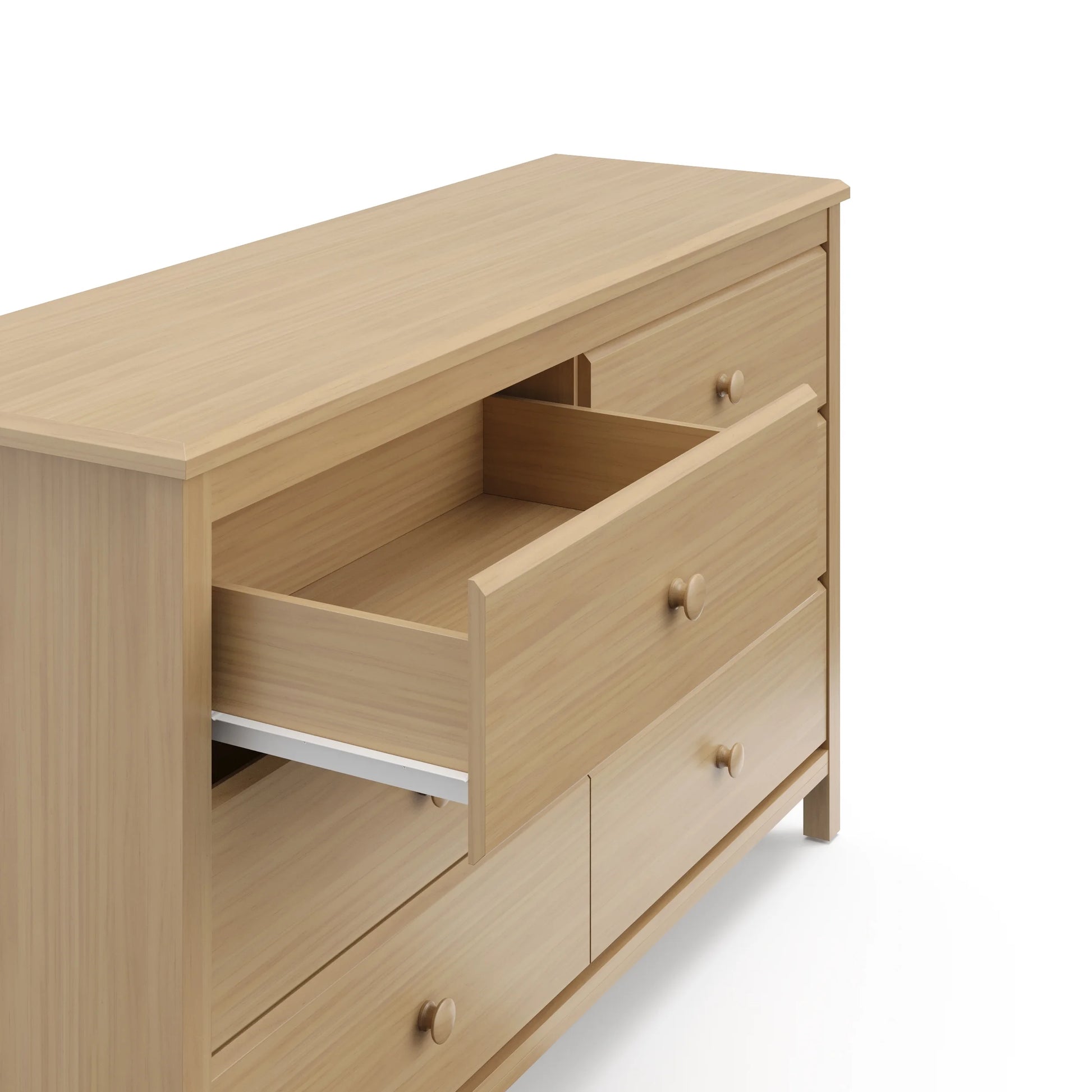 Storkcraft Alpine 6 Drawer Nursery Double Dresser, Driftwood