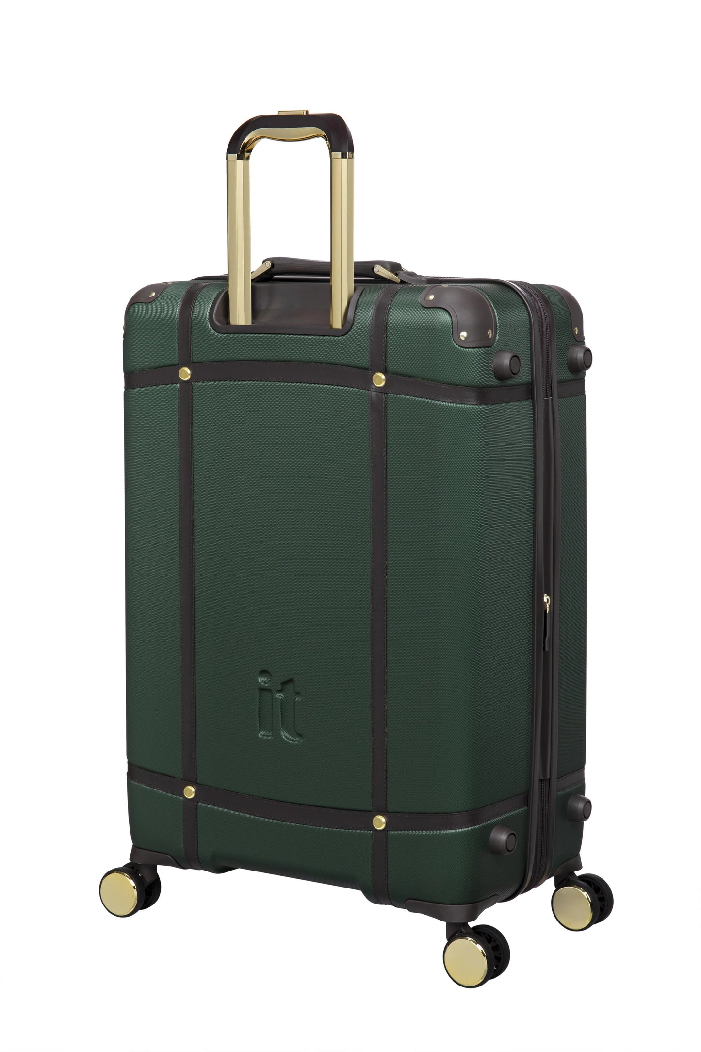 it luggage Superiority 28" Hardside Checked 8 Wheel Expandable Spinner, Black