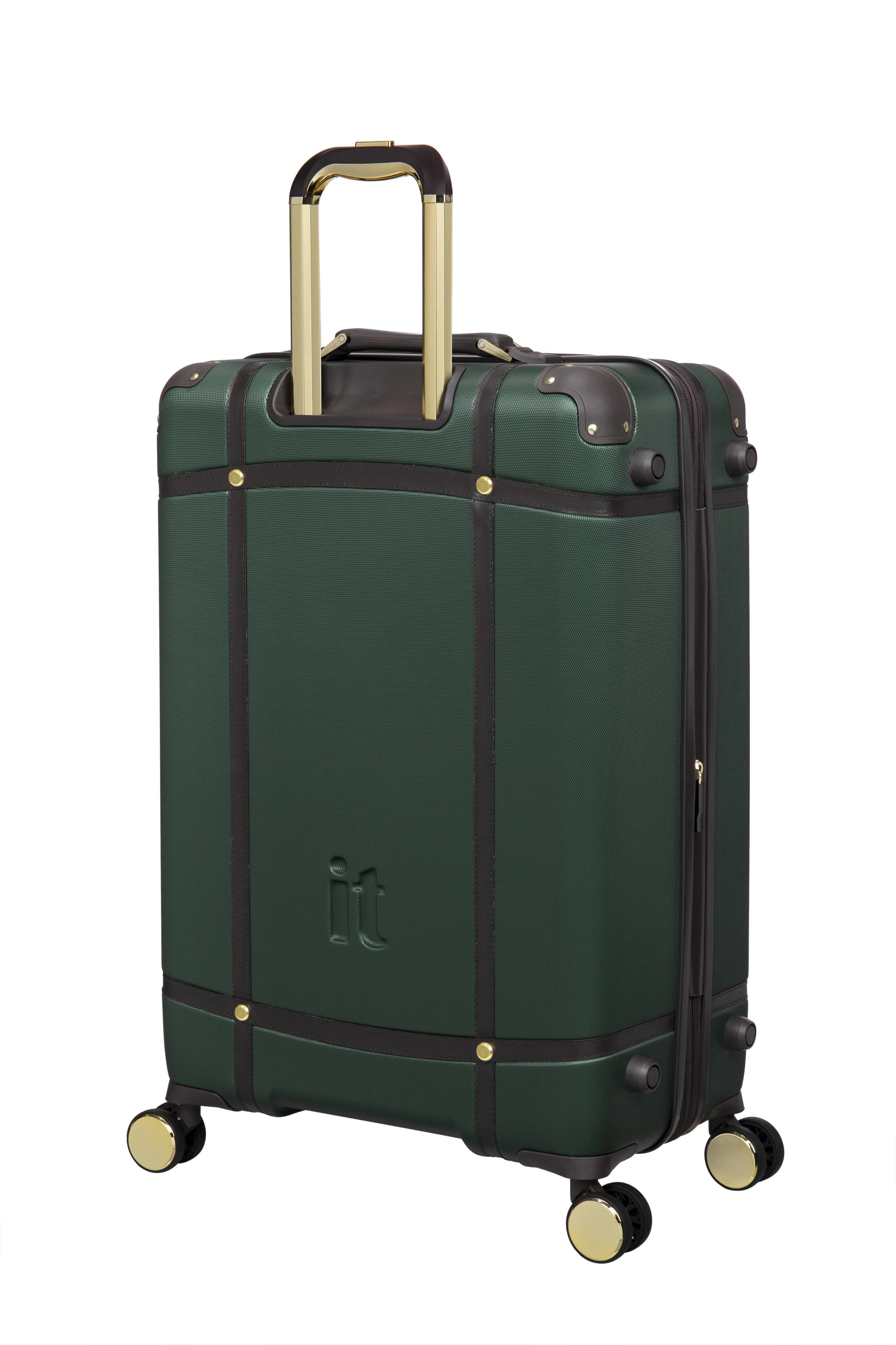 it luggage Superiority 28" Hardside Checked 8 Wheel Expandable Spinner, Black