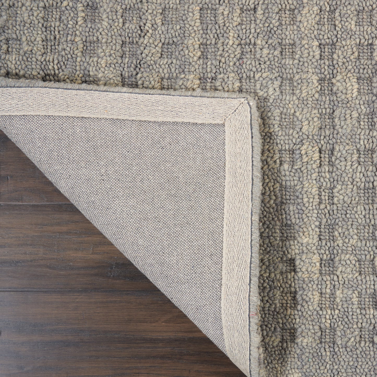 Nourison Perris Solid Charcoal 3'9" x 5'9" Area Rug, (4x6)