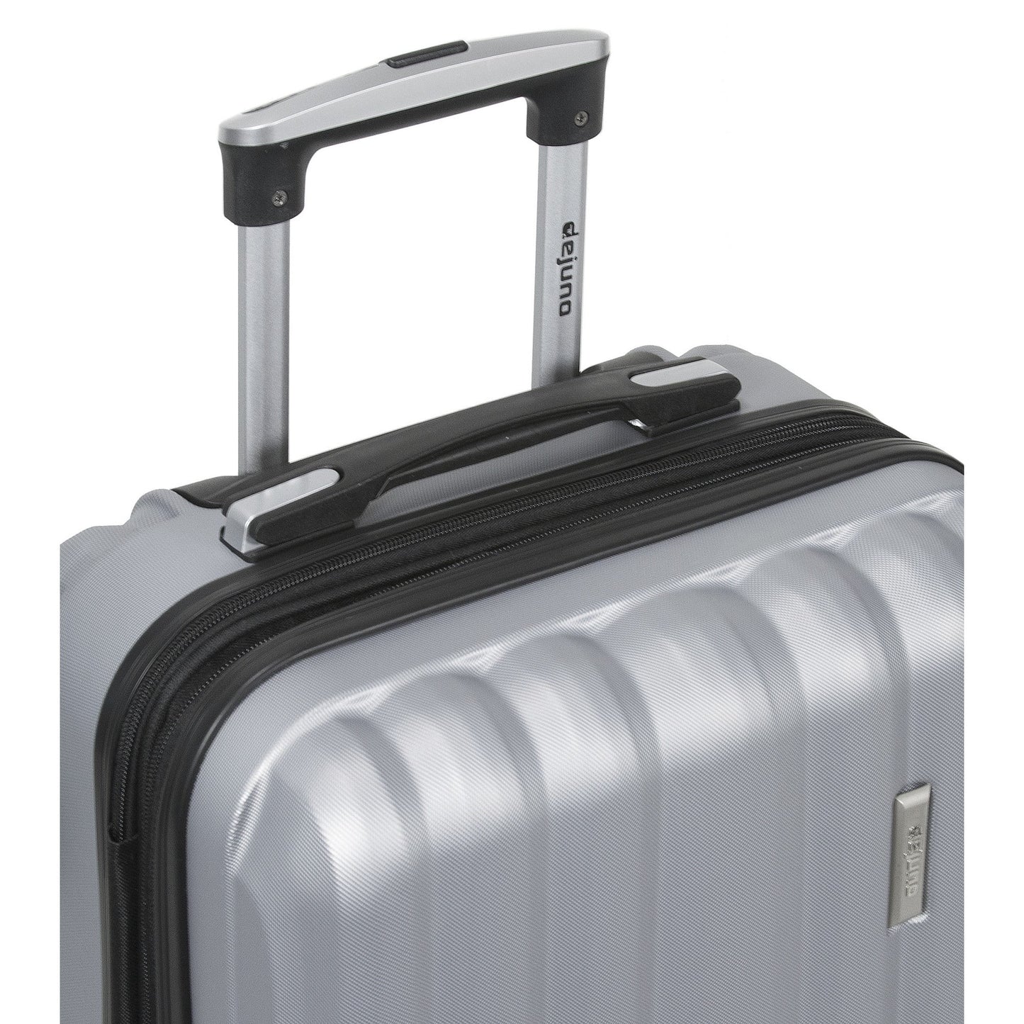Dejuno Camden Hardside 3-Piece Expandable Spinner Luggage Set - Silver (20", 24" and 28")