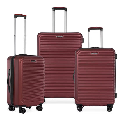 Travel Select Savannah Hardside Spinner Luggage Set, Silver, 3-Piece (20/24/28)