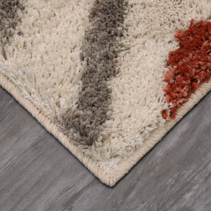 Mohawk Laguna Tribal Diamond Coral Area Rug, 5' x 8'