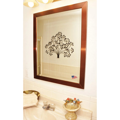 Rayne Shiny Bronze Wall Mirror