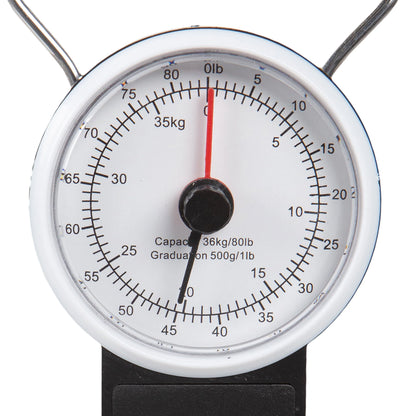 Protege Manual Travel Luggage Scale with Strap, 80lb Capacity, Metal - (4.5 x 3 x 1.2")