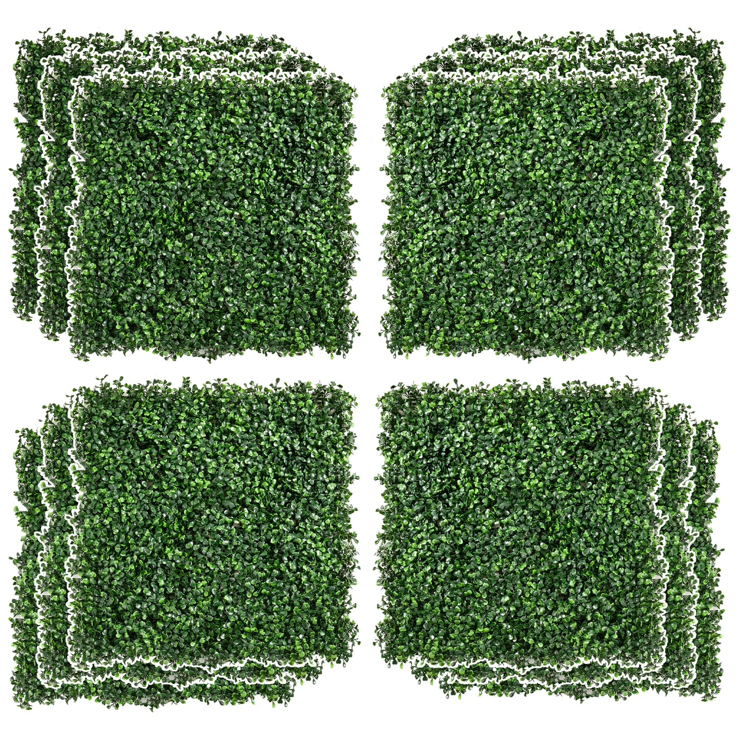 Outsunny Garden Fence,4 Pack Steel Fence Panels,11.5' L X 43" H,Rust-Resistant Animal Barrier Decorative Border Flower Edging for Yard,Landscape,Patio,Outdoor Decor,Wavey Vines,Black Steel Garden