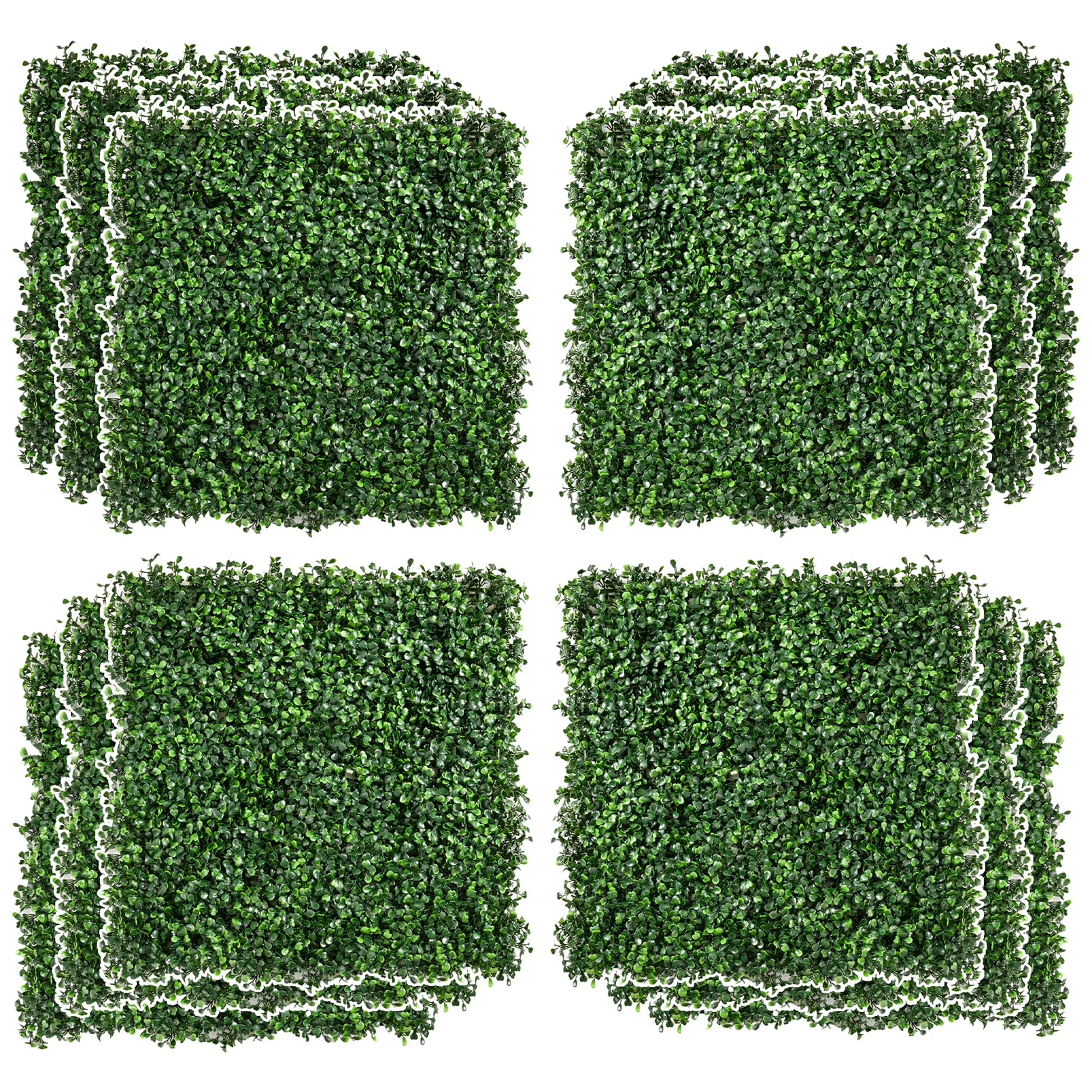 Outsunny Garden Fence,4 Pack Steel Fence Panels,11.5' L X 43" H,Rust-Resistant Animal Barrier Decorative Border Flower Edging for Yard,Landscape,Patio,Outdoor Decor,Wavey Vines,Black Steel Garden