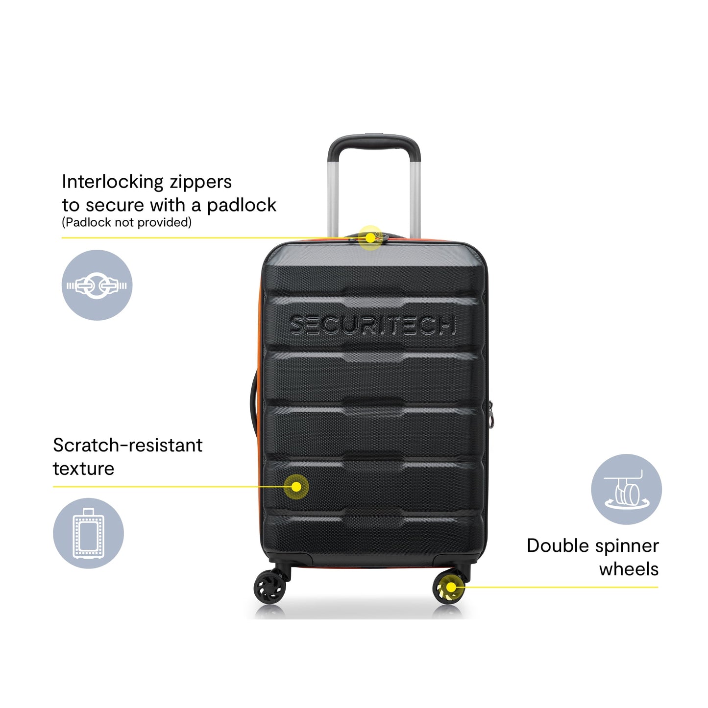 Securitech by Delsey, Citadel 31" Large Checked Hardside Spinner Luggage Green