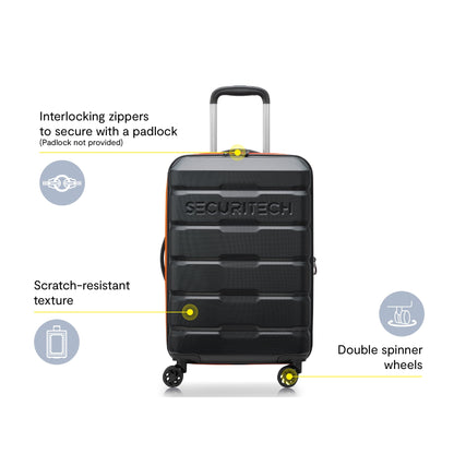 Securitech by Delsey, Citadel 31" Large Checked Hardside Spinner Luggage Green