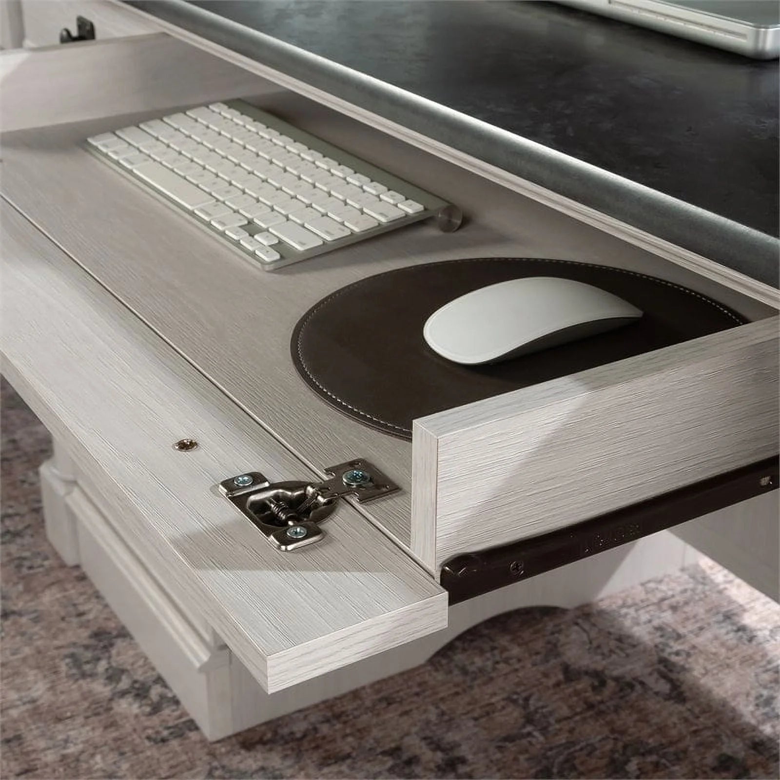 Sauder Palladia Executive Home Office Desk, Glacier Oak Finish