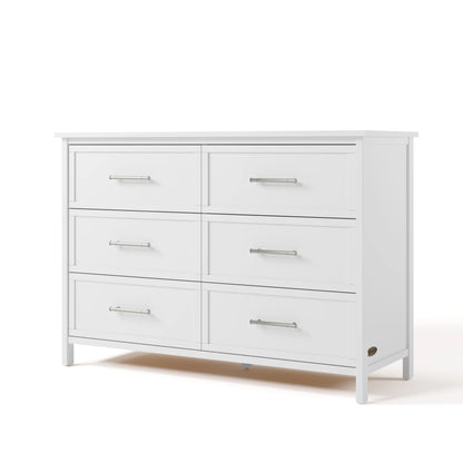 Graco Classic 6 Drawer Nursery Dresser, White