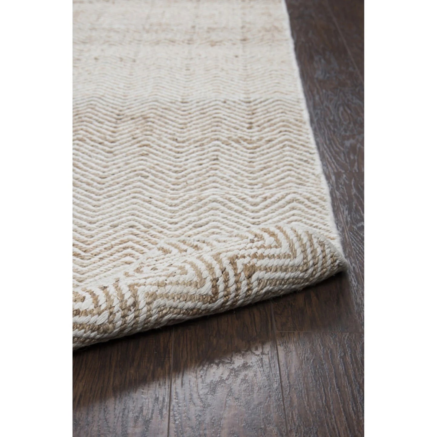 Rizzy Rugs Ellington Area Rug EG9035 Natual Chevron Striped 8' x 10' Rectangle