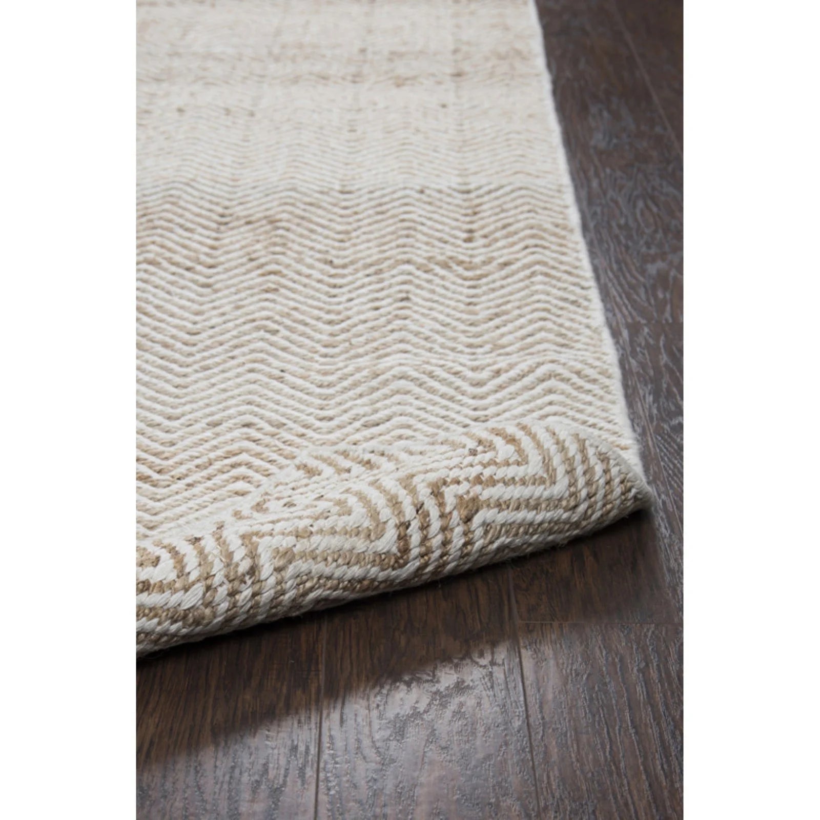 Rizzy Rugs Ellington Area Rug EG9035 Natual Chevron Striped 8' x 10' Rectangle