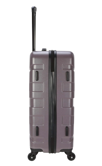 Moda ABS Hard Side 3 Piece Luggage Set, Includes 28-inch and 24-inch and 20-Carry-on Luggage, Purple