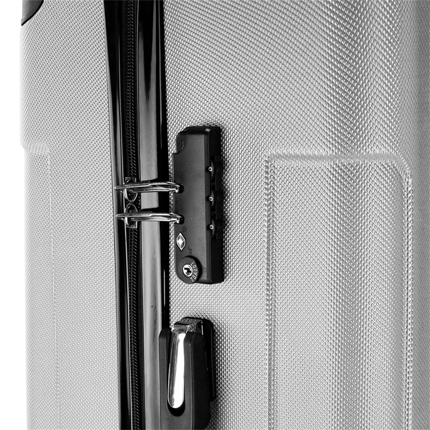 Topcobe 3Pcs Traveling Luggage, Gray 20""" Portable ABS Large Capacity Luggage Bags for Travel Rolling Traveling Storage Suitcase Luggage Set Travel Luggage with Wheels