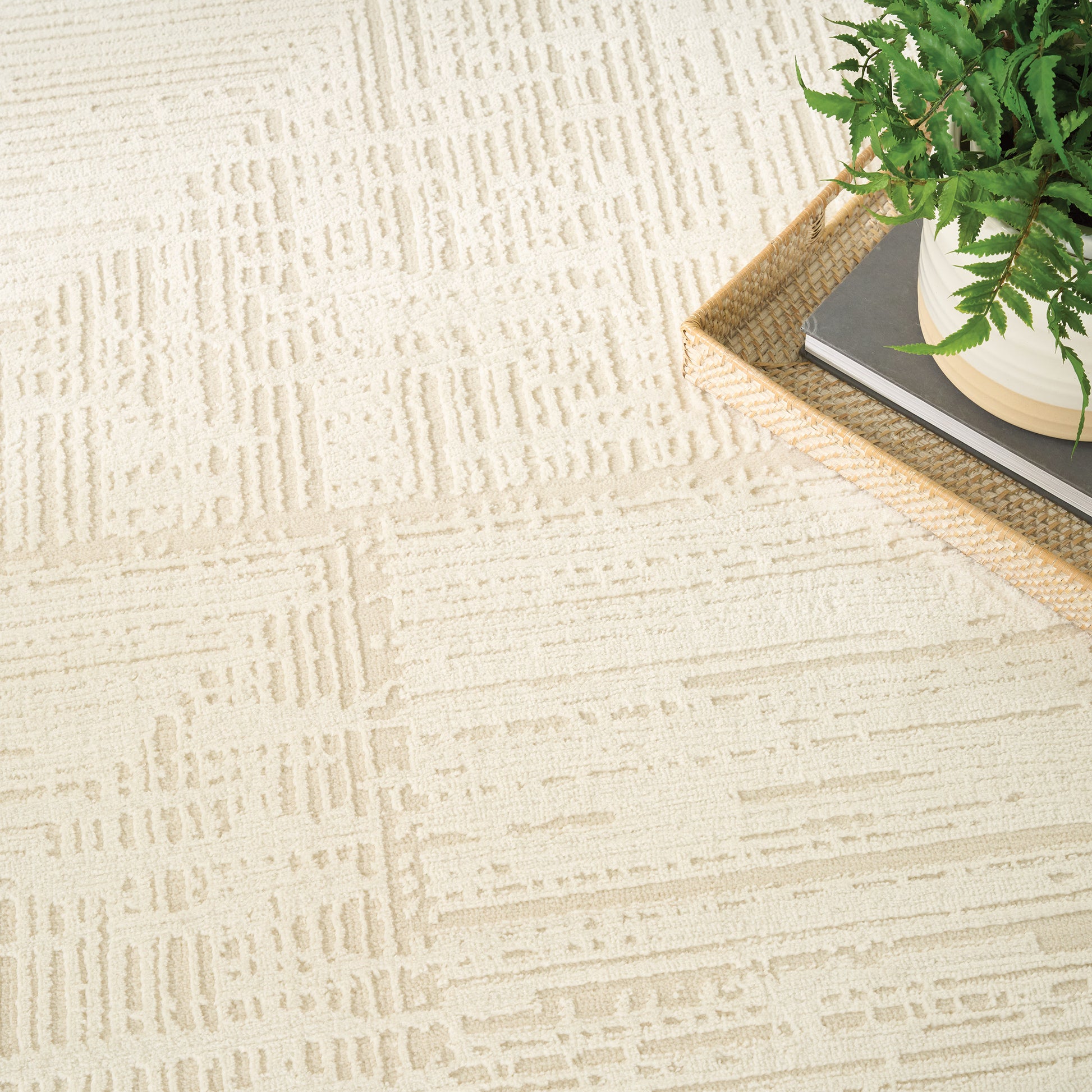 Nourison Briar Area Rug, Privet, 7’10” x 9’10”