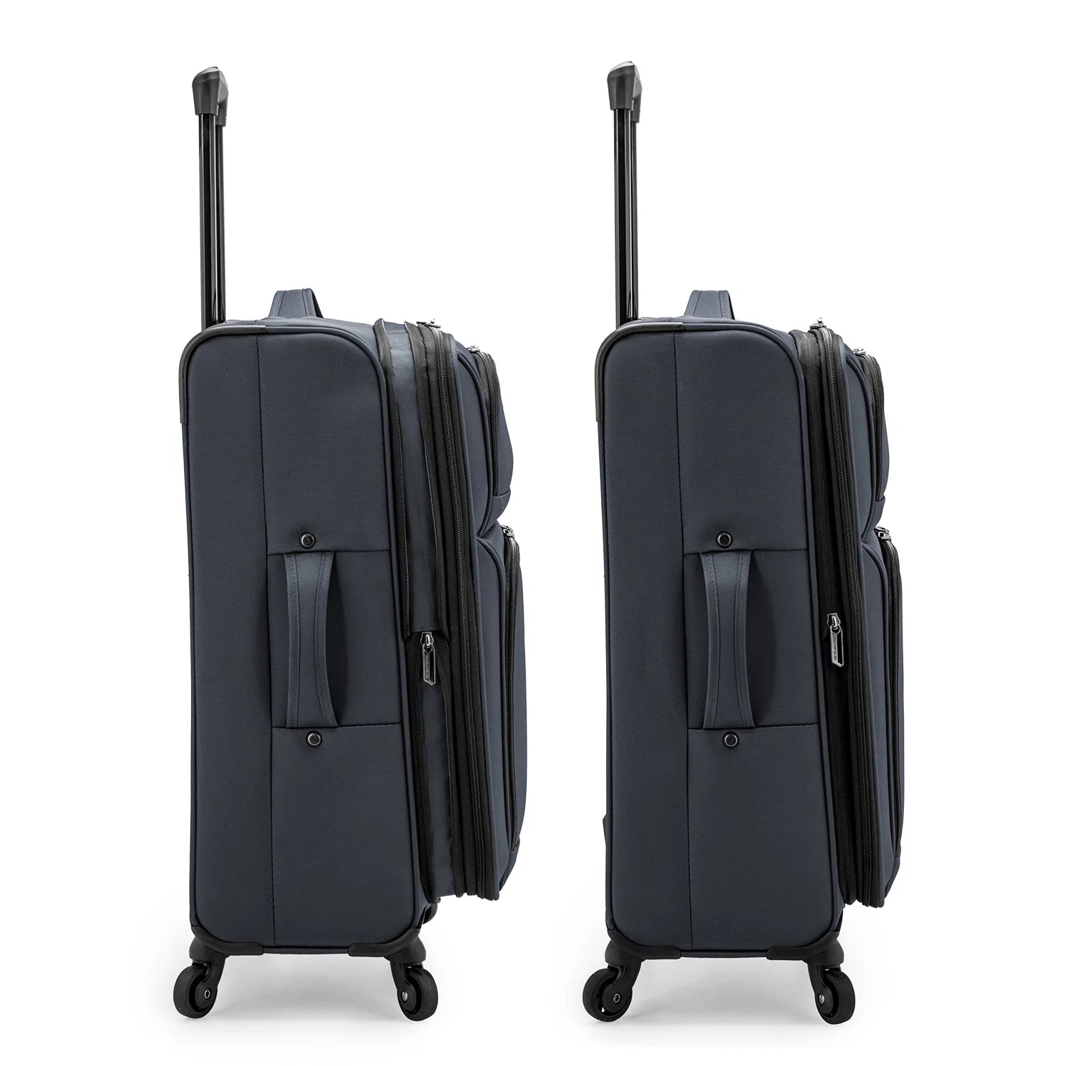 U.S. Traveler Anzio Softside Spinner Expandable Luggage, Gray, 26" Medium Checked
