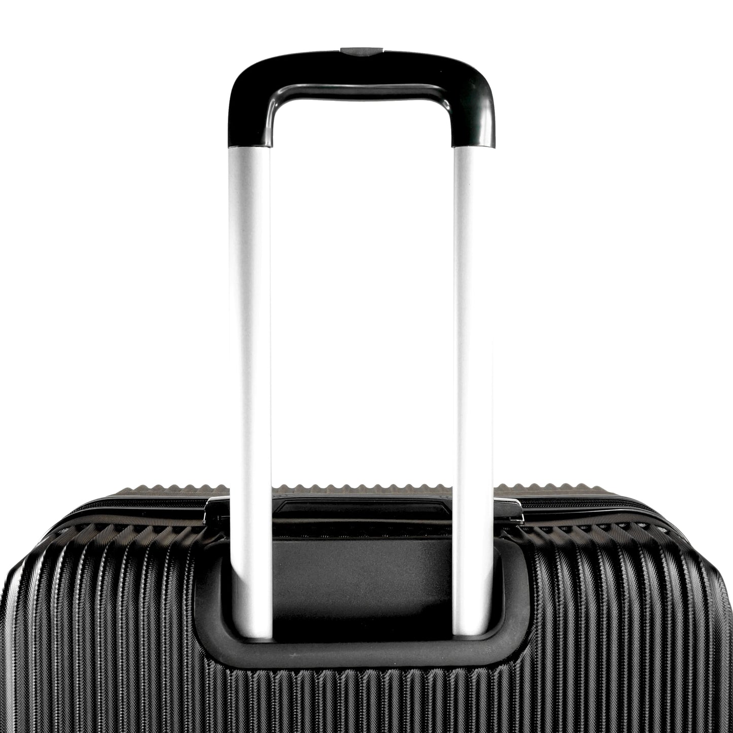 K-Cliffs 3pcs Luggage Set Lightweight Expandable Hard sided ABS Spinner Travel Suitcase Black