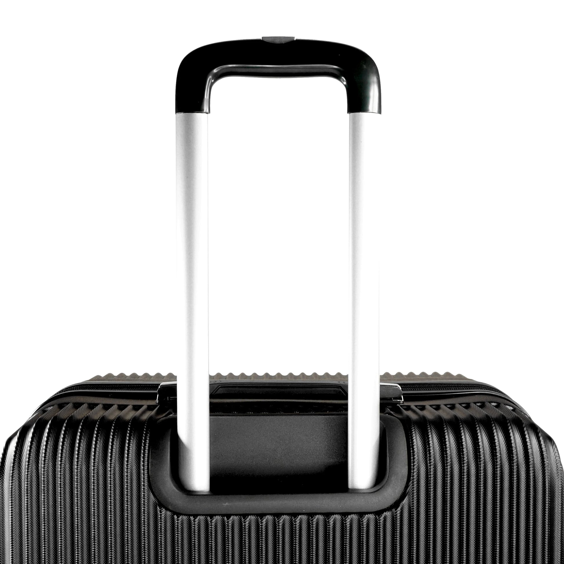 K-Cliffs 3pcs Luggage Set Lightweight Expandable Hard sided ABS Spinner Travel Suitcase Black