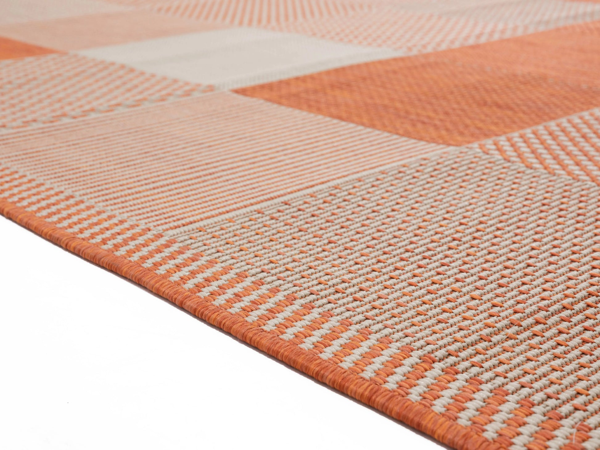 United Weavers Mali Dabeda Contemporary Geometric Area Rug, Orange, 5'3" x 7'6"