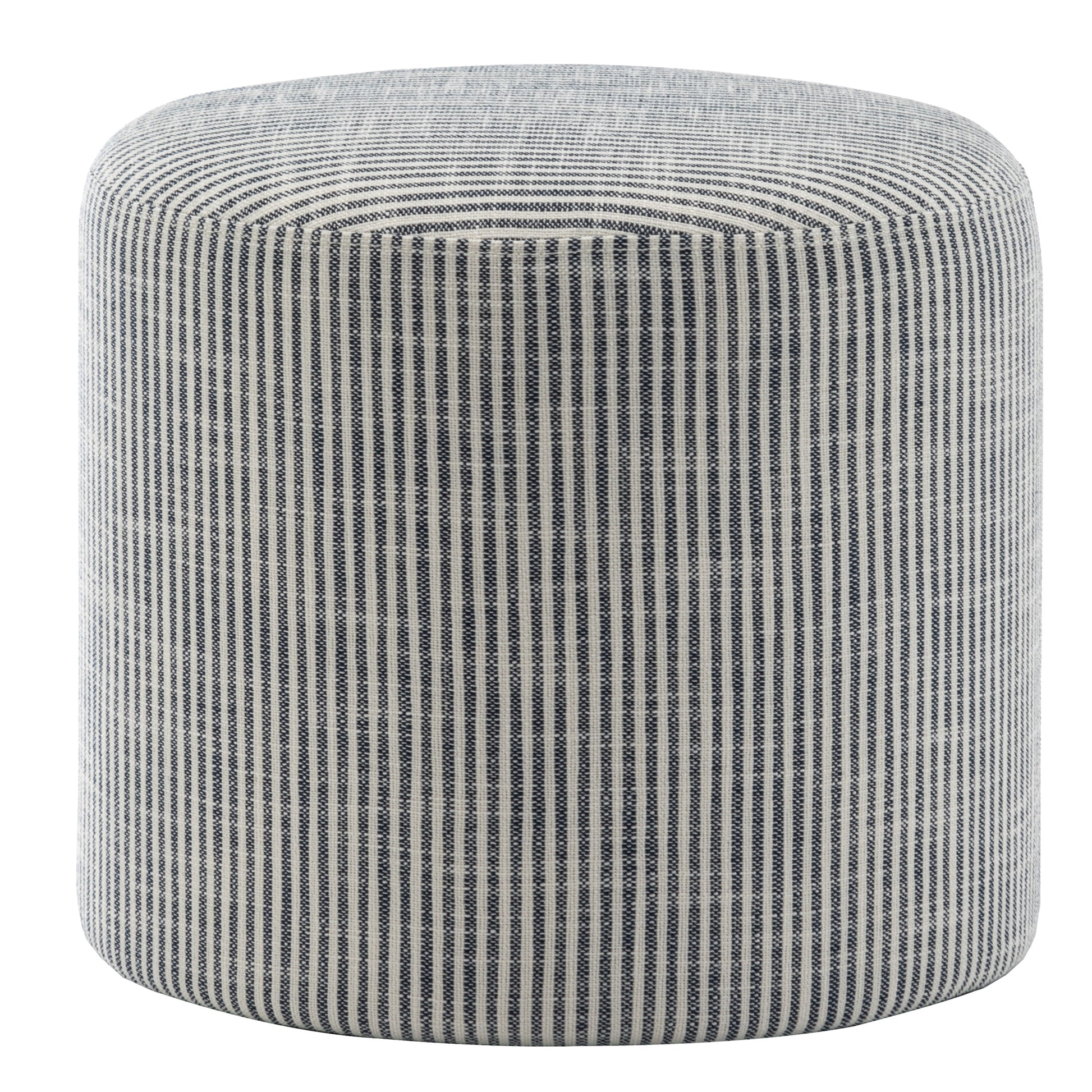 Wovenbyrd Hampton Patterned Round Pouf Ottoman