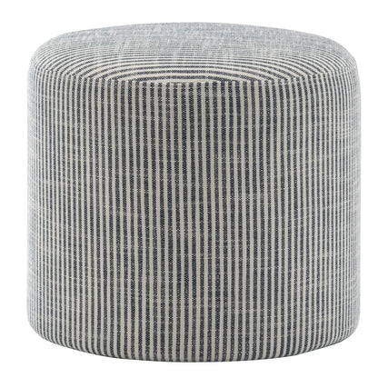 Wovenbyrd Hampton Patterned Round Pouf Ottoman
