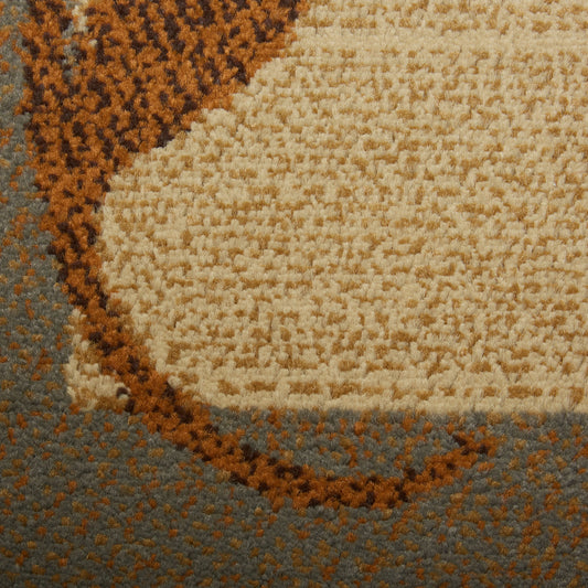 Home Dynamix Royalty Clover Contemporary Geometric Border Area Rug, Brown/Blue, 9'2"x12'6"