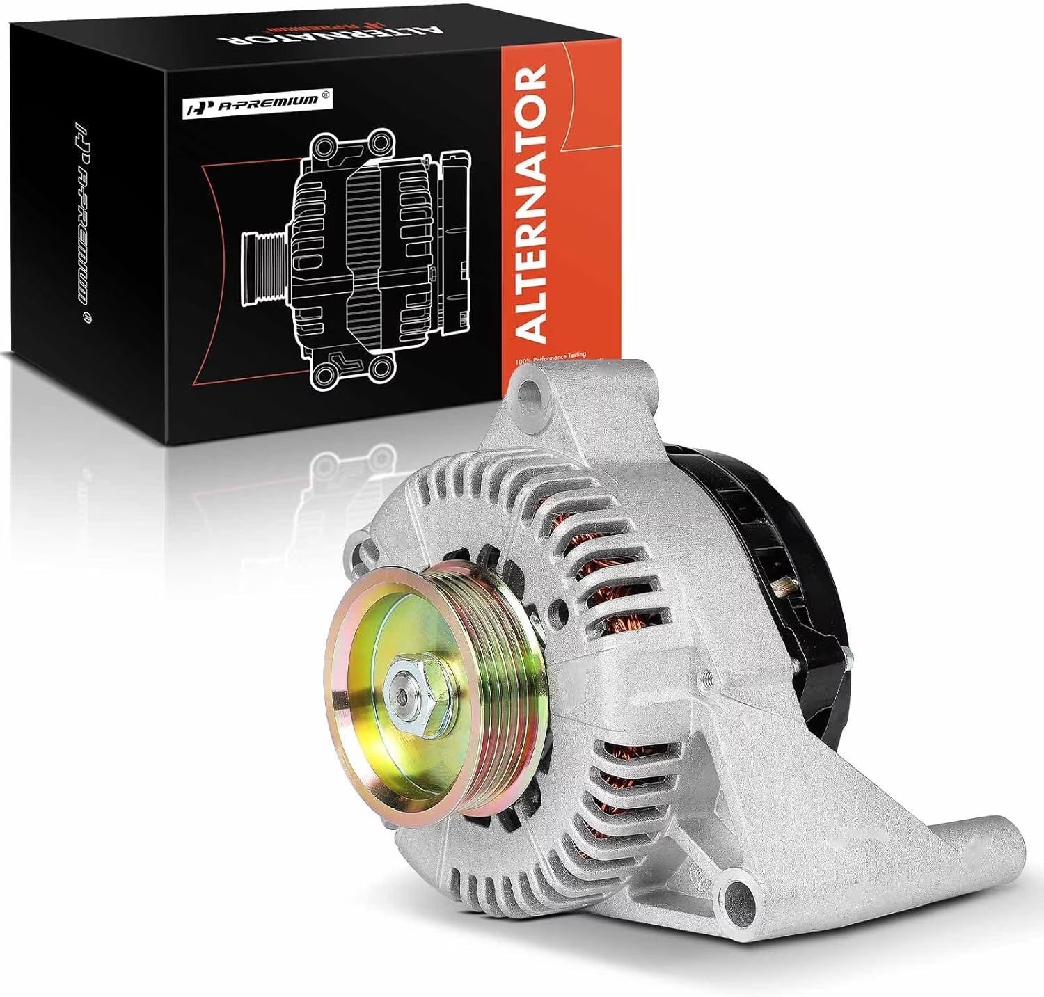 A-Premium Alternator Compatible with Ford Taurus & Mercury Sable, 2002 2003 2004 2005, V6 3.0L, 12V 120A/130A 6 Groove 75mm Pulley Clockwise, Replace# 2F1UBB, 2F1Z10346BA