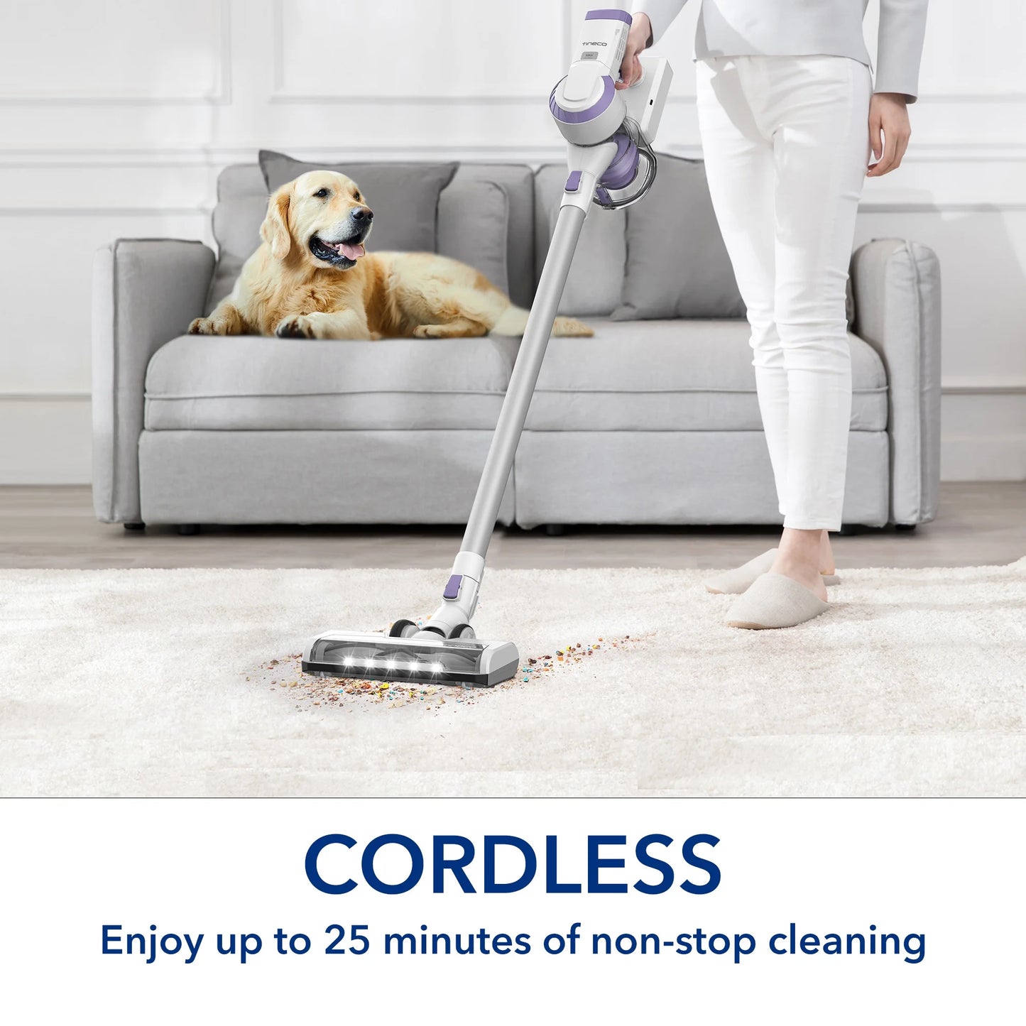 Tineco A10-D Plus - Cordless Ultralight Stick Vacuum Cleaner for Hard Floors and Low-Pile Rugs, VA150100US, New