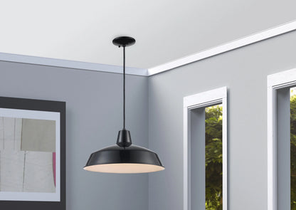 Trans Globe Lighting 1100 Sherman 1 Light 7" Tall Industrial Dome Shaped Indoor Pendant -