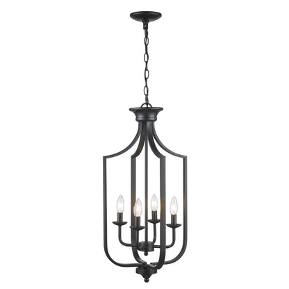 Trans Globe Lighting 11215 Hillcrest 4 Light 14" Wide Pendant - Black