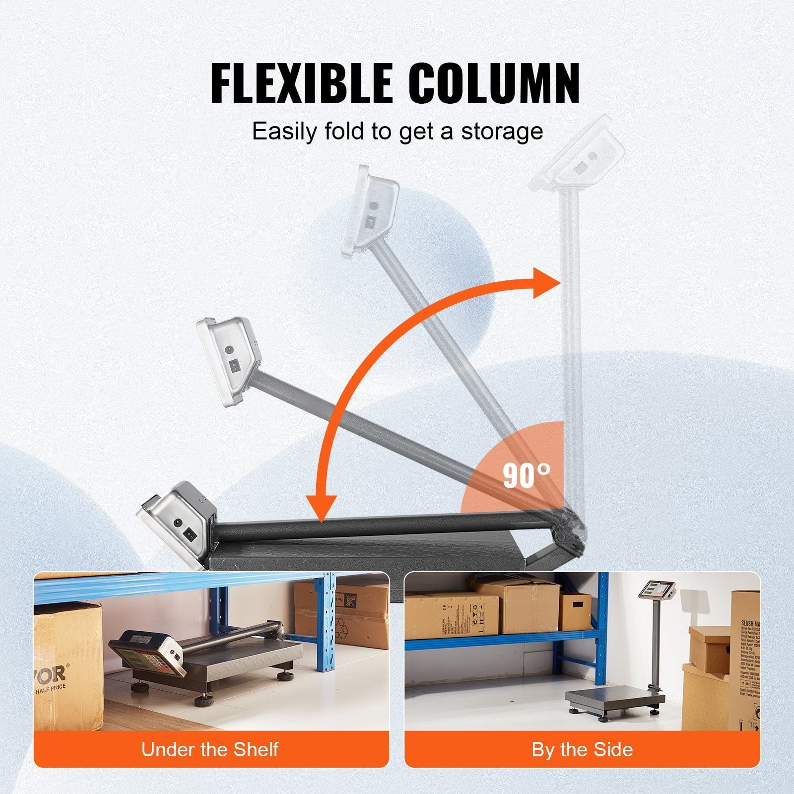 Digital Platform Scale - 660 lbs Capacity, 0.1 lbs Precision, Stainless Steel Display with LB/KG, Tare & Price Calculation, Heavy-Duty Shipping Scale for Boxes, Luggage, FCC Certified