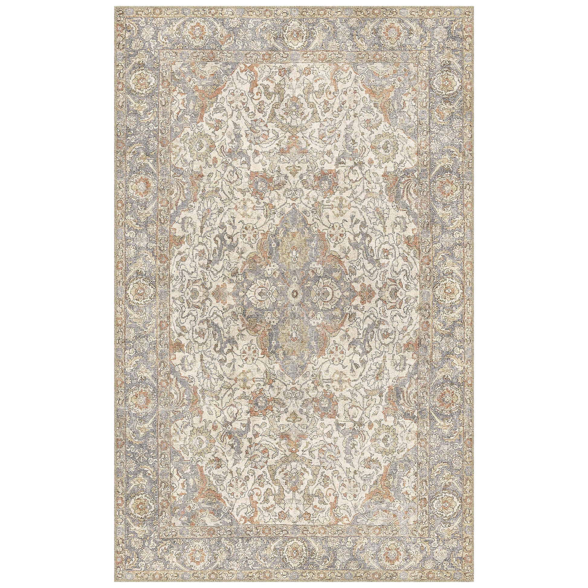 Apache Chenille Area Rug, Rosetta Beige, 5' x 8'