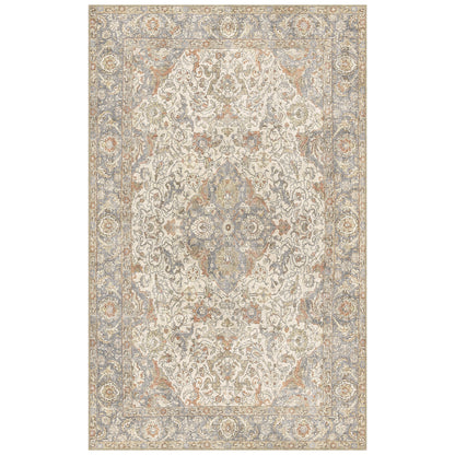 Apache Chenille Area Rug, Rosetta Beige, 5' x 8'