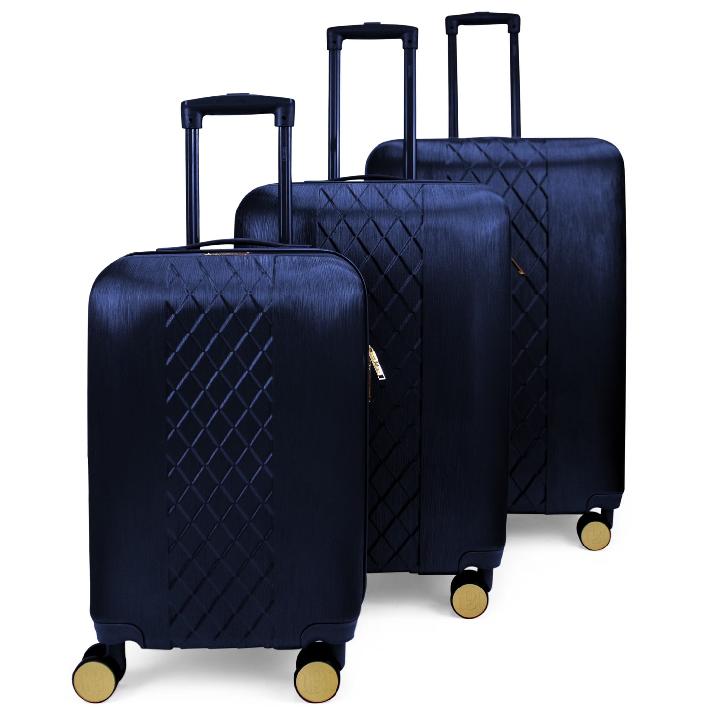 BADGLEY MISCHKA Diamond 3 Piece Expandable Luggage Set (Burgundy)