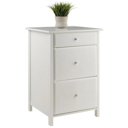 Winsome Delta Home Office File Cabinet, White Finish