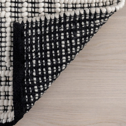 Rugs USA Devon Wool Blend Area Rug, 5' x 8', Devon Ivory