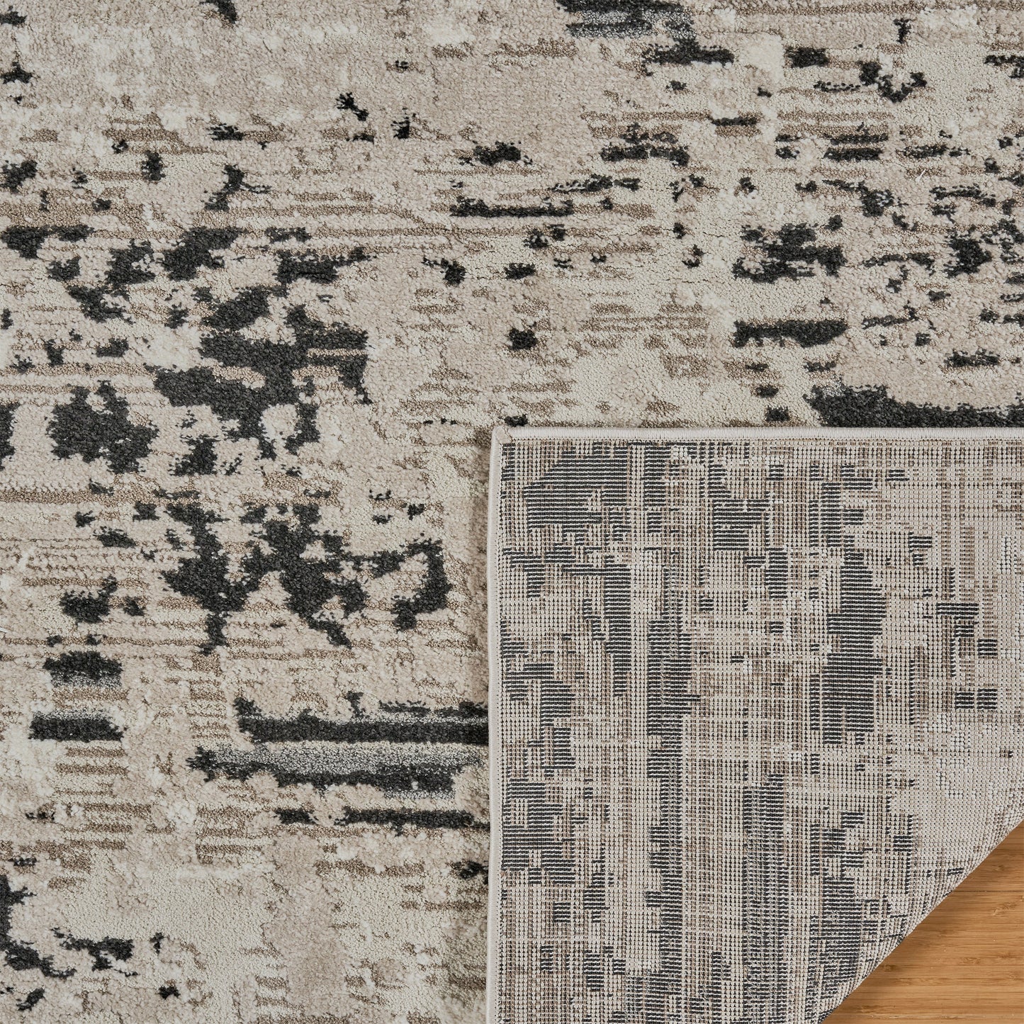 Solaris Area Rug, Argent Charcoal, 8’8” x 13’