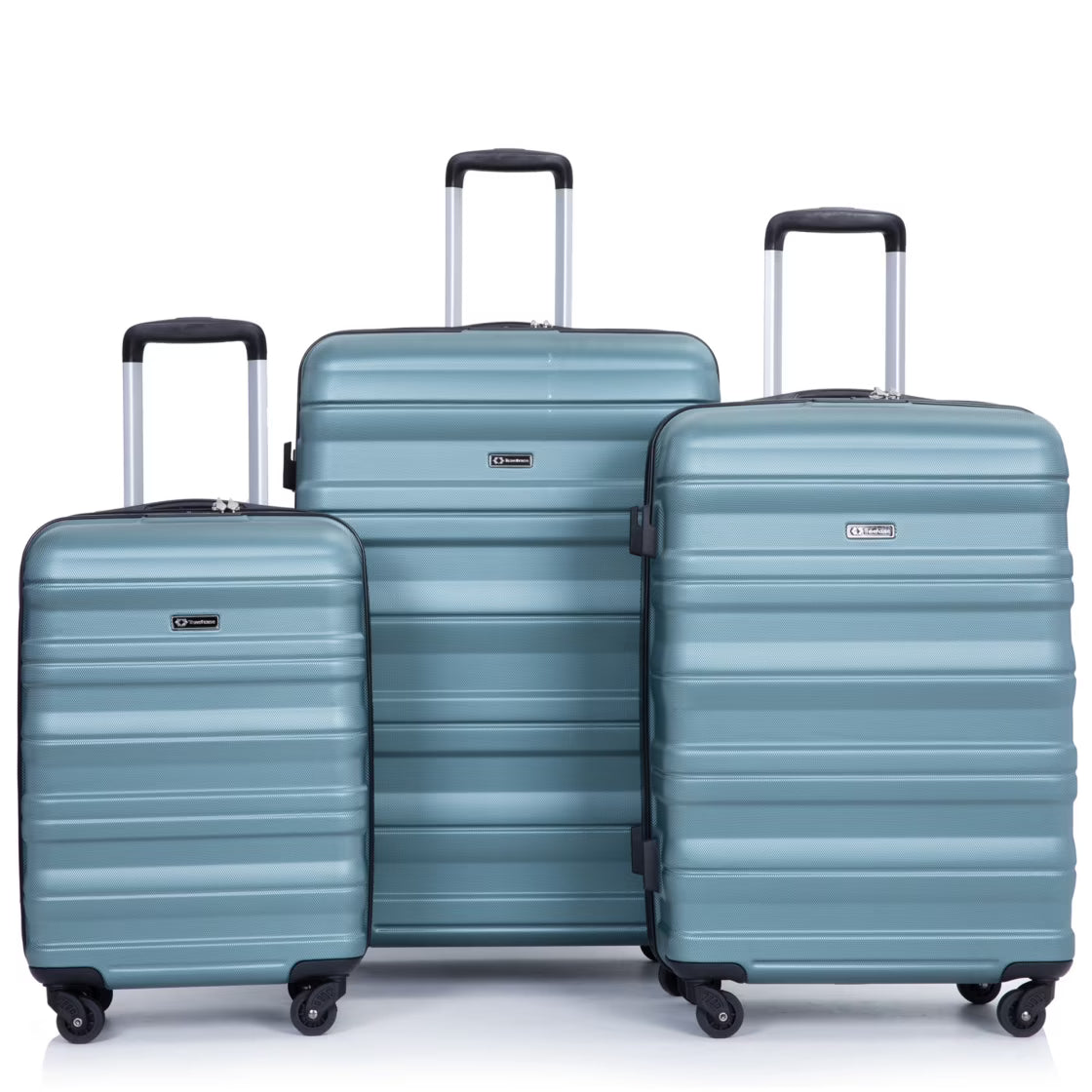 3 Piece Luggage Sets, PC Lightweight Durable Expandable Suitcase with 2 Hooks and TSA Lock, Suitcases with Wheels,21in 25in 29in,Gray