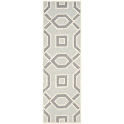 SAFAVIEH Cambridge Judith Geometric Wool Area Rug, Grey/Ivory, 8' x 10'