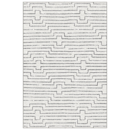 Apache Chenille Area Rug Modern Gray, 6' x 9'