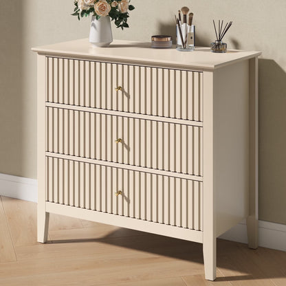 CozyHom 6 Drawers Dresser For Bedroom, Dressers Chest for Home Office, Wood Storage Cabinet for Living Room Hallway Closet, White